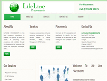 Tablet Screenshot of lifelineplacements.com